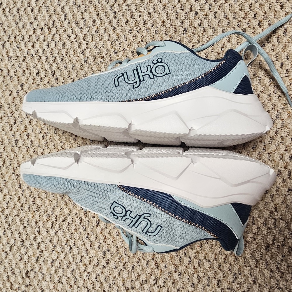 Ryka Women's Max Cushion Mesh Washable Sneakers-Glide Ether Blue - 9W - Picture 6 of 9